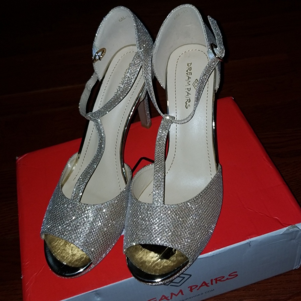 Gold heels